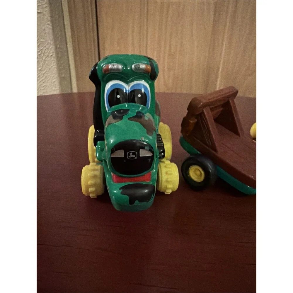 Ertl John Deere Chunky Kids Toddler Toy Corey Combine & Tractor Green Yellow GUC